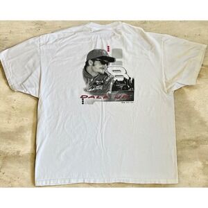 Chase Authentics Dale Earnhardt Jr Nascar T-Shirt Mens XL White Graphic Tee 8